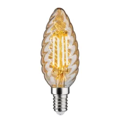 LED kaarslamp E14 4,7 goud gedraaid dimbaar