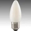 LED kaarslamp E27 4,5W 827 gesatineerd