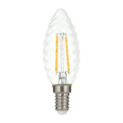 LED kaarslamp E14 3W 2.700 K filament gedraaid