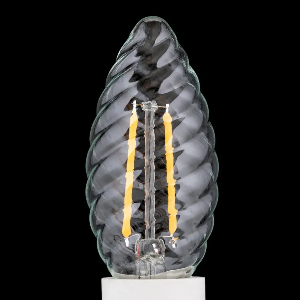 LED kaarslamp E14 3W 2.700 K filament gedraaid