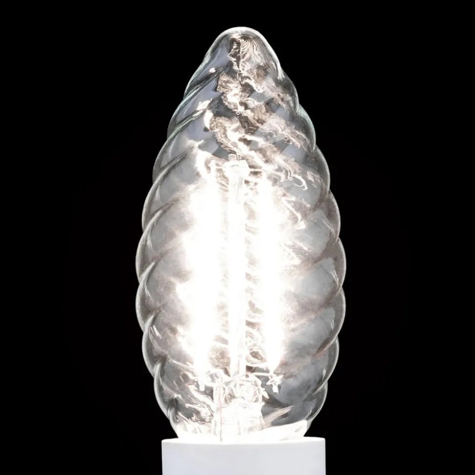 LED kaarslamp E14 3W 2.700 K filament gedraaid