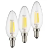 LED kaarslamp E14 4W 2.700K Filament Set van 3
