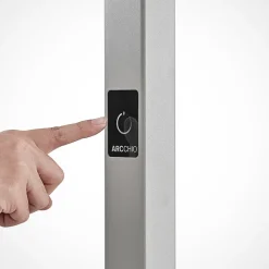 LED kantoor vloerlamp Nelus Neo, dimmer en sensor