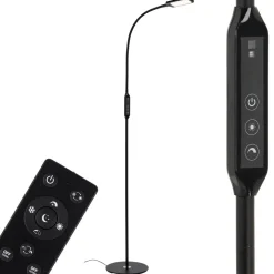 LED kantoor vloerlamp Office Remote, zwart, dimbaar, CCT