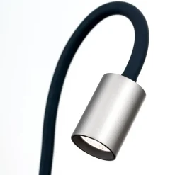 LED klemlamp Kurt nikkel-mat