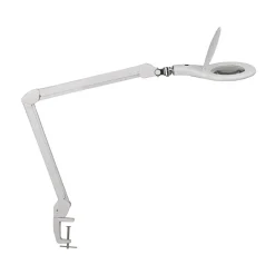 LED klemlamp MAULmakro, wit, hoogte 50 cm