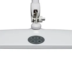 LED klemlamp MAULwerk, wit, hoogte 50 cm, dimbaar