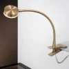 LED klemlamp Mira, verstelbaar, goud