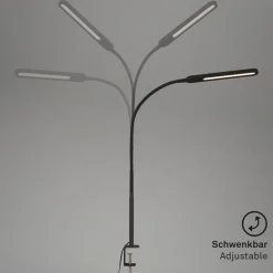 LED klemlamp Servo, dimbaar, CCT, zwart