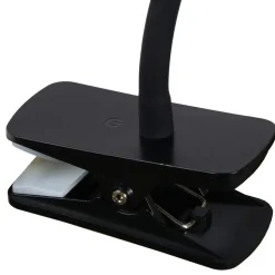 LED klemlamp Zozy, zwart, 3-StepDim, flexibele arm