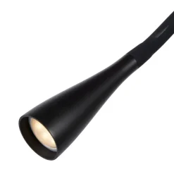 LED klemlamp Zozy, zwart, 3-StepDim, flexibele arm