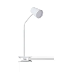 LED klem-tafellamp Adda wit 3-traps dimbaar