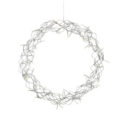 LED krans krullend, warmwit, Ø 50 cm