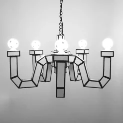 LED kroonluchter Cut & Paste, 5-lamps