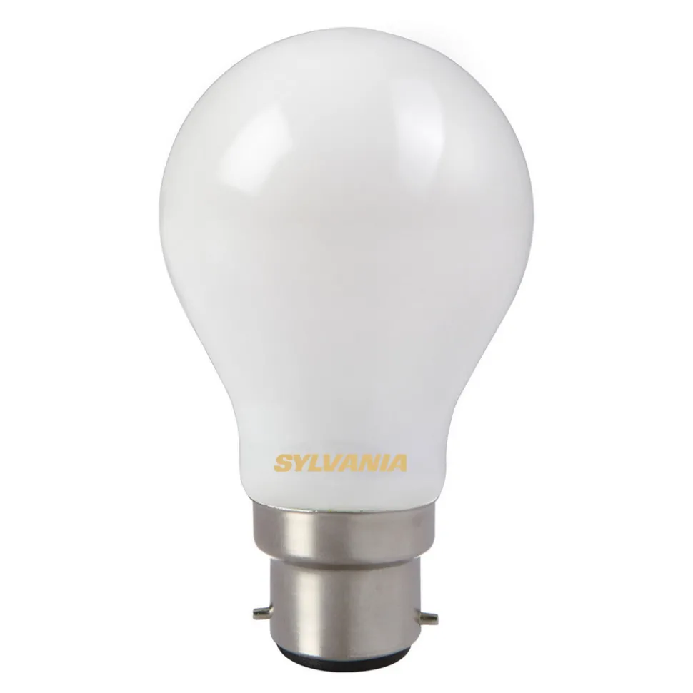 LED lamp, B22, 7 W, 827, mat, niet dimbaar