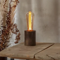 LED lamp DecoLED NGC, Rustika, E27 2 W amber 1.700 K