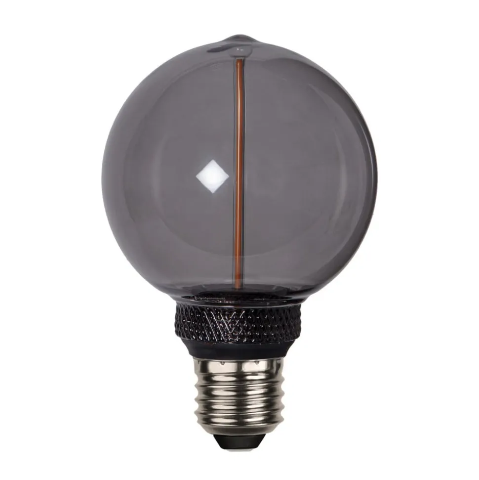 LED lamp DecoLED One G80 E27 2W zwart 1800K 3-staps