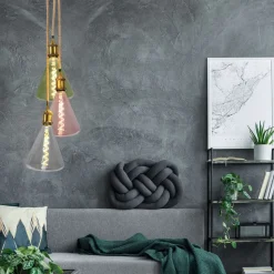 LED lamp Dilly E27 4W 2200K dimbaar, grijs getint