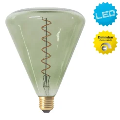 LED lamp Dilly E27 4W 2200K dimbaar, groen getint
