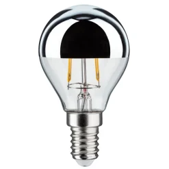 LED lamp E14 827 druppel zilver 2,6W