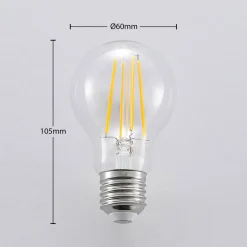 LED lamp E27 A60 6,5W 827 3-Step-dimmer 2 per set