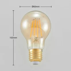 LED lamp E27 A60 6,5W 2.500K amber 3-step-dimmer