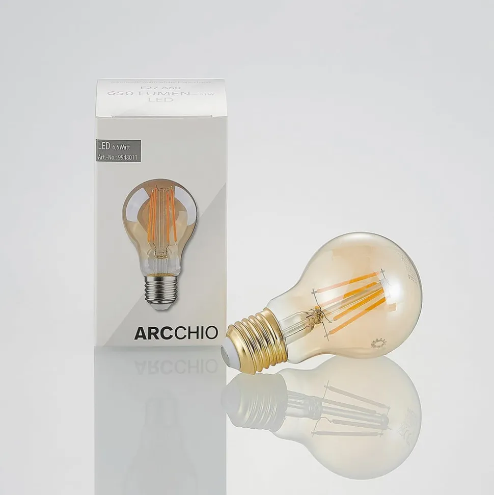 LED lamp E27 A60 6,5W 2.500K amber 3-step-dimmer