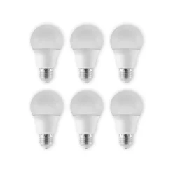 LED lamp E27 A60 4,9W 3.000K opaal 6 per set