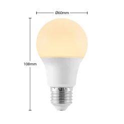 LED lamp E27 A60 4,9W 3.000K opaal 6 per set