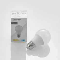 LED lamp E27 A60 4,9W 3.000K opaal 3 per set