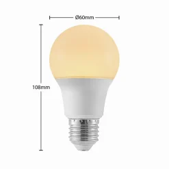 LED lamp E27 A60 4,9W 3.000K opaal 3 per set