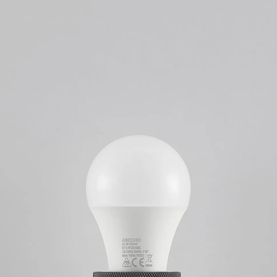 LED lamp E27 A60 9,5W 3.000K opaal, 6 per set