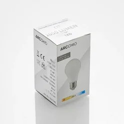 LED lamp E27 A60 9,5W 3.000K opaal, 6 per set