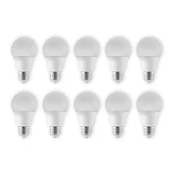 LED lamp E27 A60 4,9W 3.000K opaal 10 per set