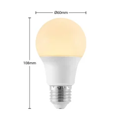 LED lamp E27 A60 4,9W 3.000K opaal 10 per set