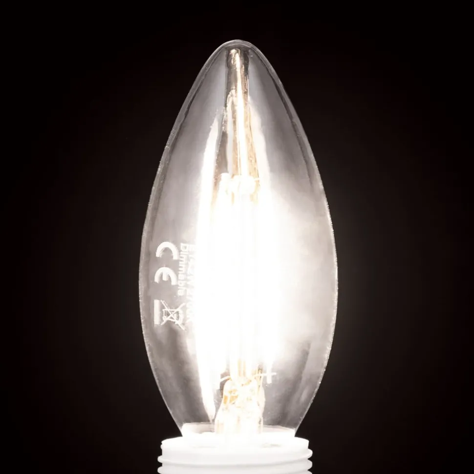 LED lamp E14 C35 helder 2W 827 180lm dimbaar