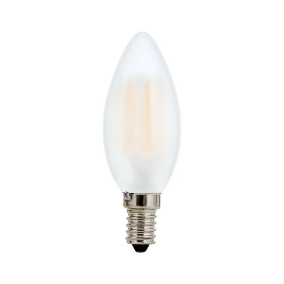 LED lamp E14 C35, mat, 6W, 2700 K, 720 lm, dimbaar