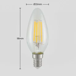 LED lamp E14 filament 4W 2.700K 3-step-dimmer