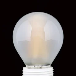 LED lamp, E27 G45, mat, 6W, 827, 720 lm, dimbaar