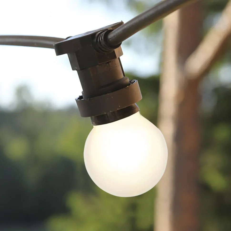 LED lamp E27 G45 voor lichtkettingen, wit 2.700K