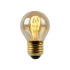 LED lamp E27 G45 3W amber 2.200K dimbaar