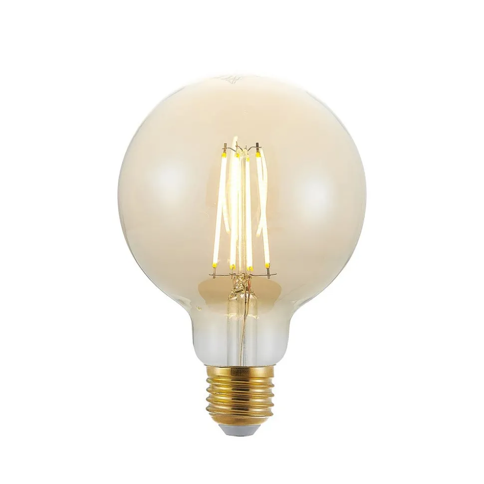 LED lamp E27 G95 6,5W 2.500K amber 3-step-dimmer