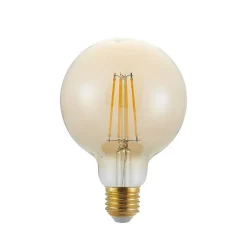 LED lamp E27 G95 6,5W 2.500K amber 3-step-dimmer