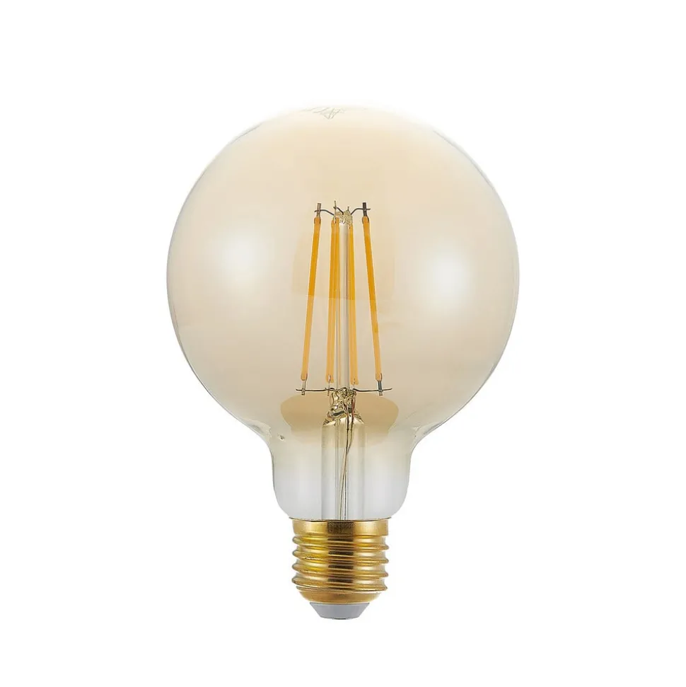 LED lamp E27 G95 6,5W 2.500K amber 3-step-dimmer