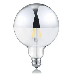 LED lamp E27 G125 7W 2.700K dimbare spiegelkop