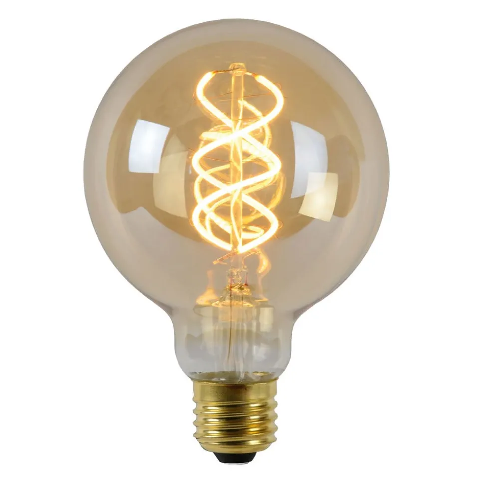 LED lamp E27 Globe 4W 2.200K amber sensor