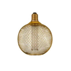 LED lamp E27 Mesh 3,4W 3.000K Ø12cm goud