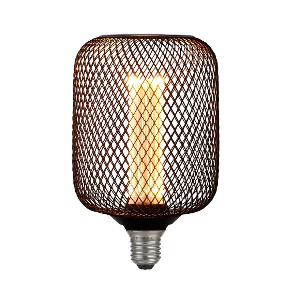 LED lamp E27 Mesh 3,5W 1.800K zwart