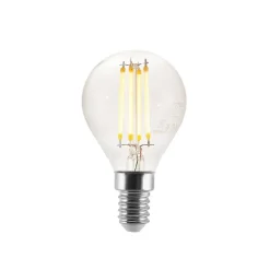 LED lamp E14 P45, 4W, helder, 2.700K, dimbaar, set van 2