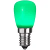 LED lamp E14 ST26 van kunststof, groen